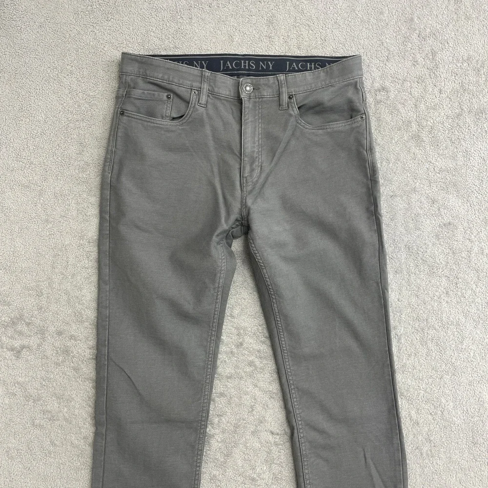 💥   Men's Size 34x30 Gray Chinos Pants 5 Pocket Stretch